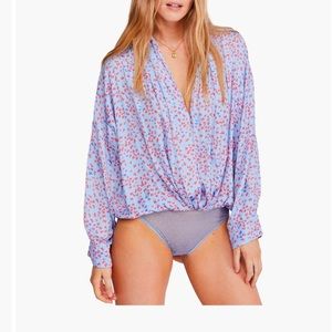 Free People Womens Ladylike Thong Bodysuit Jumpsuit